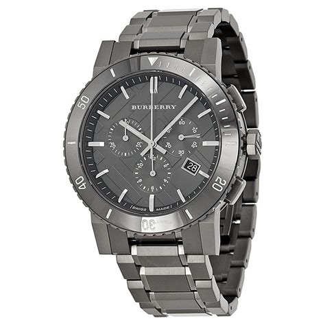 mens burberry watch sale|burberry mens gunmetal watch.